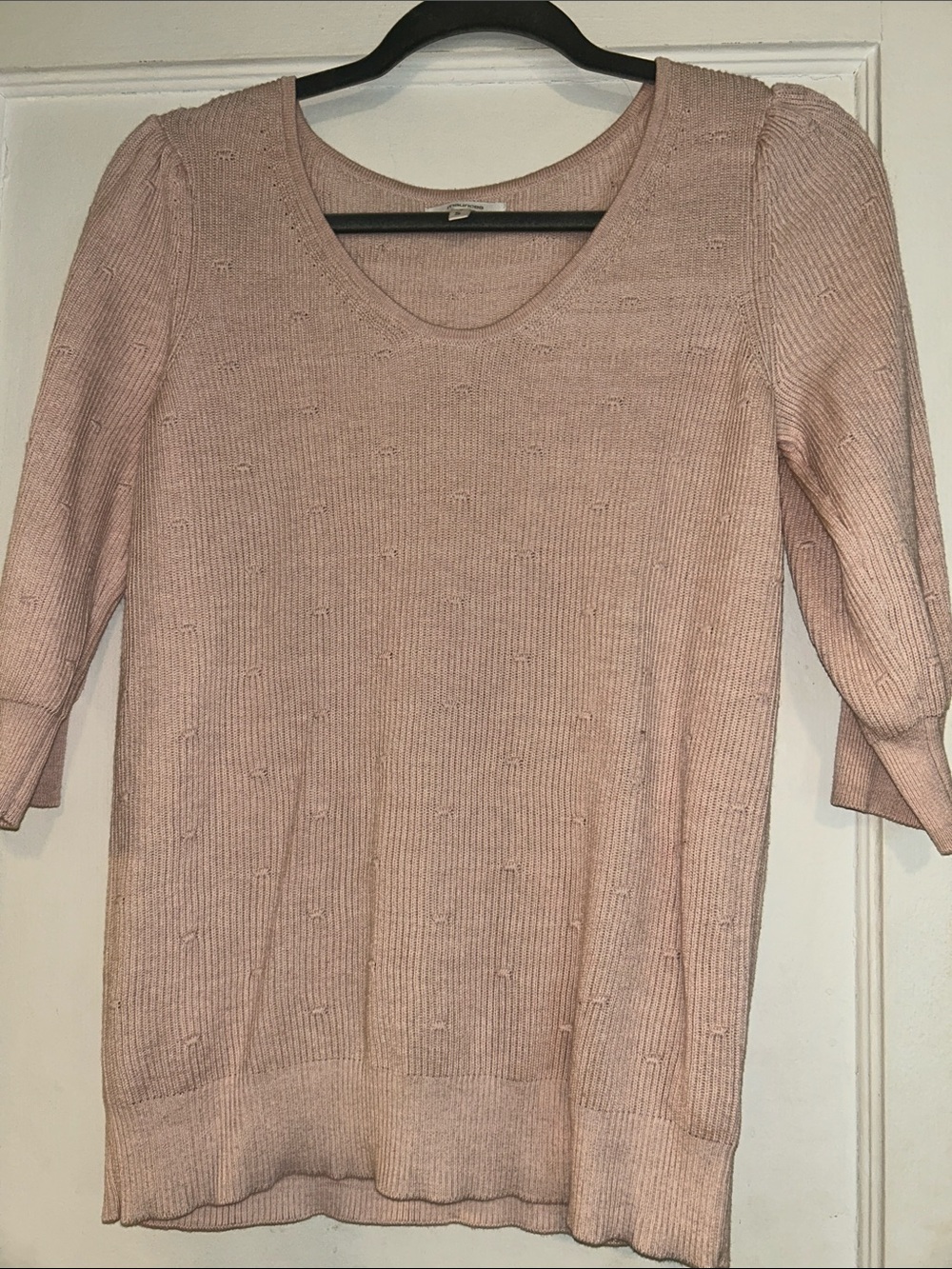 Maurices Lightweight Scoop Neck Knit Sweater - Blush